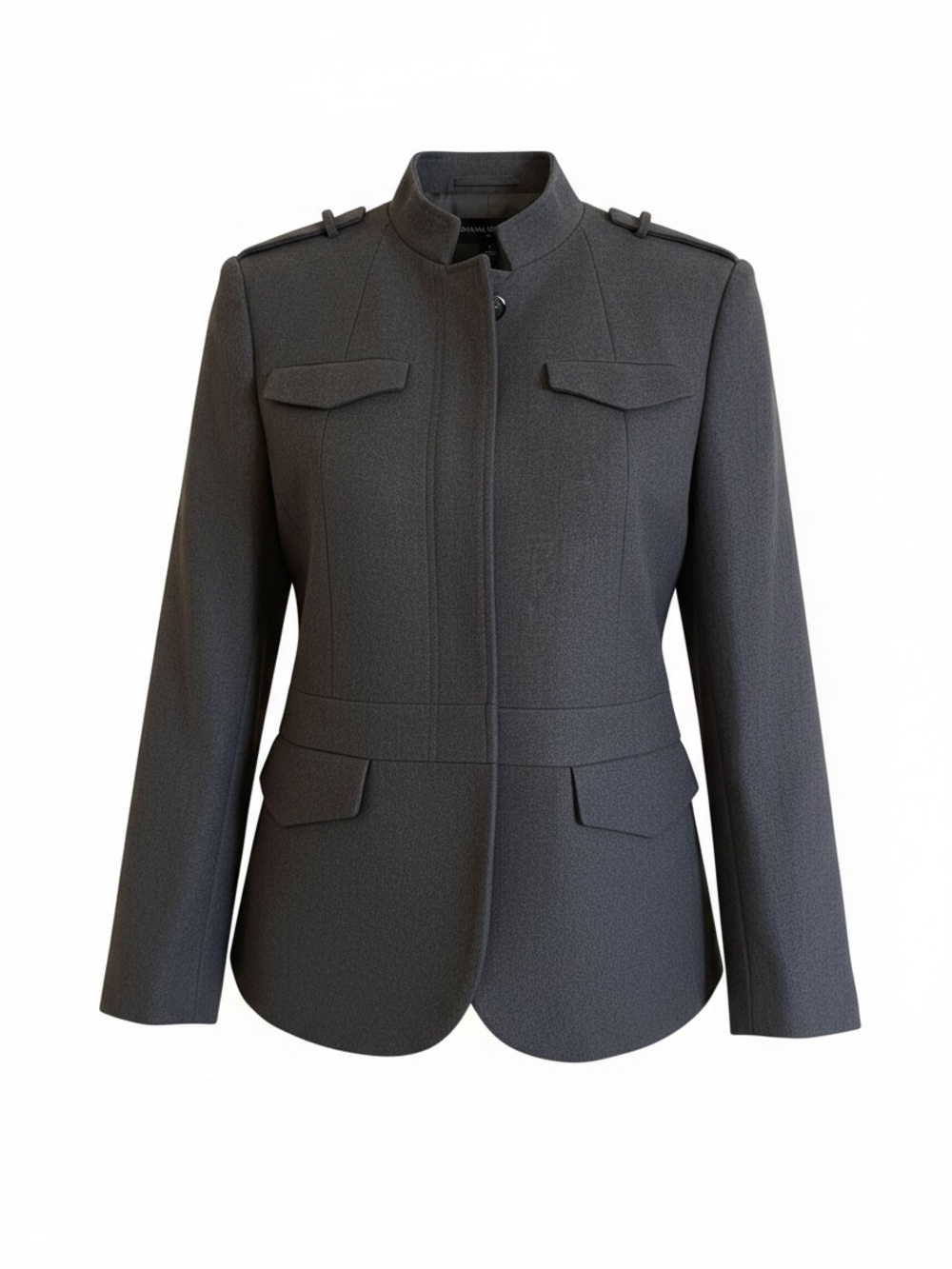 Banana Republic Dark Gray Military-Inspired Women's Blazer